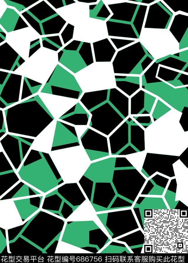 不规则几何、水立方数码印花华亿平台下载（图片编号: 686756） - 瓦栏（Walan）