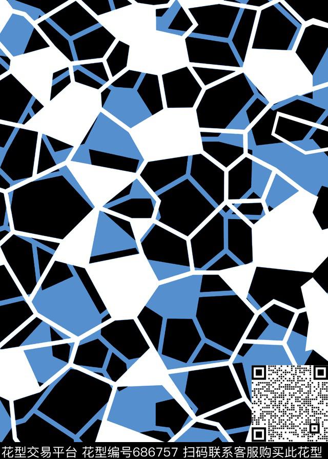 不规则几何、水立方数码印花华亿平台下载（图片编号: 686757） - 瓦栏（Walan）