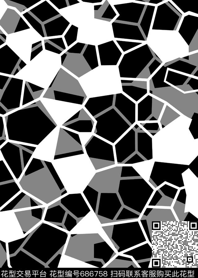 不规则几何、水立方数码印花华亿平台下载（图片编号: 686758） - 瓦栏（Walan）