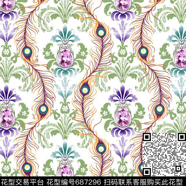 小方块纹理欧式数码印花华亿平台下载（图片编号: 687296） - 瓦栏（Walan）