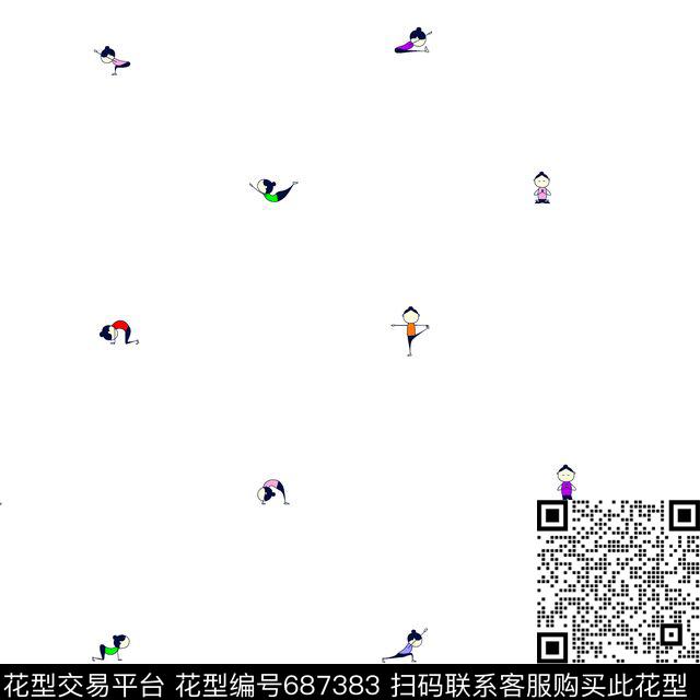 彩色趣味卡通传统印花华亿平台下载（图片编号: 687383） - 瓦栏（Walan）