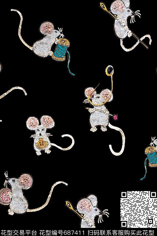 童装卡通动物数码印花华亿平台下载（图片编号: 687411） - 瓦栏（Walan）