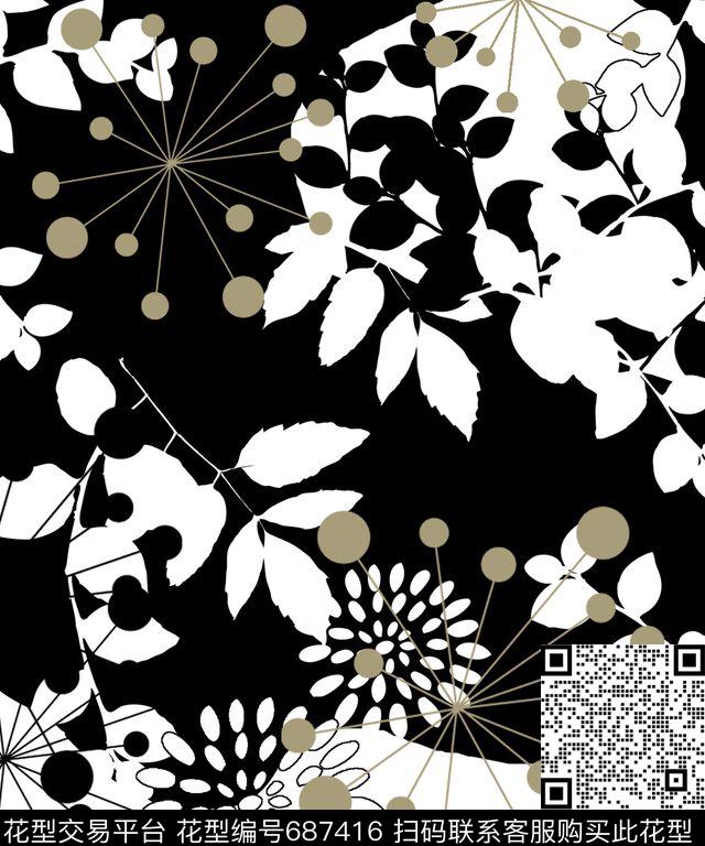 优雅民族风纹理传统印花华亿平台下载（图片编号: 687416） - 瓦栏（Walan）