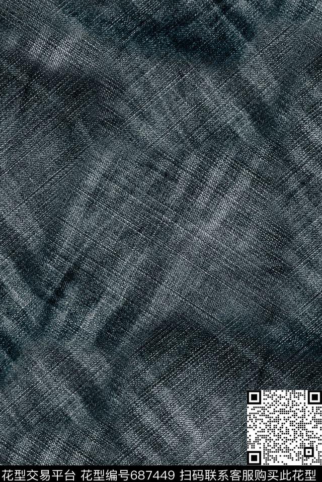 牛仔纹渲染效果纹理印花数码印花华亿平台下载（图片编号: 687449） - 瓦栏（Walan）