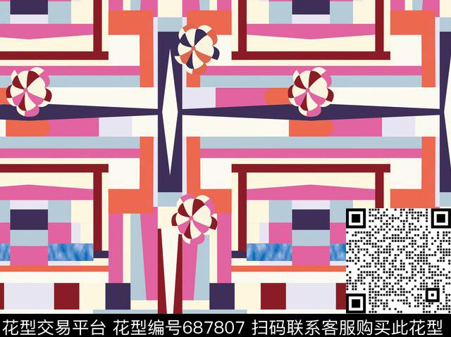 几何传统印花华亿平台下载（图片编号: 687807） - 瓦栏（Walan）