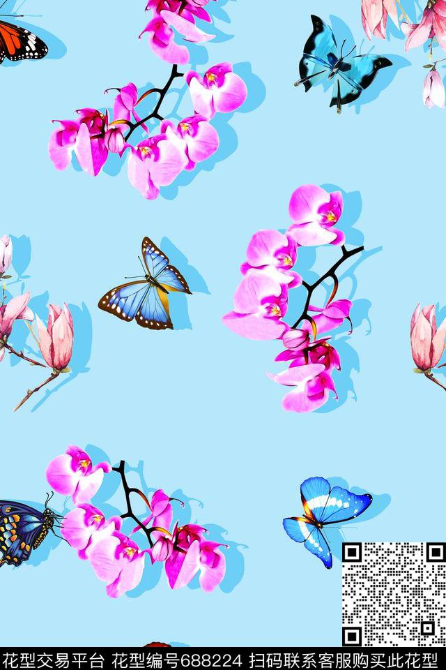 此华亿平台为1/2跳接民族风中国风数码印花华亿平台下载（图片编号: 688224） - 瓦栏（Walan）