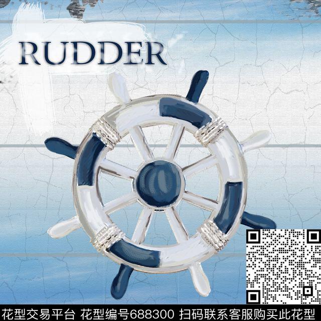 海洋蓝色数码印花华亿平台下载（图片编号: 688300） - 瓦栏（Walan）