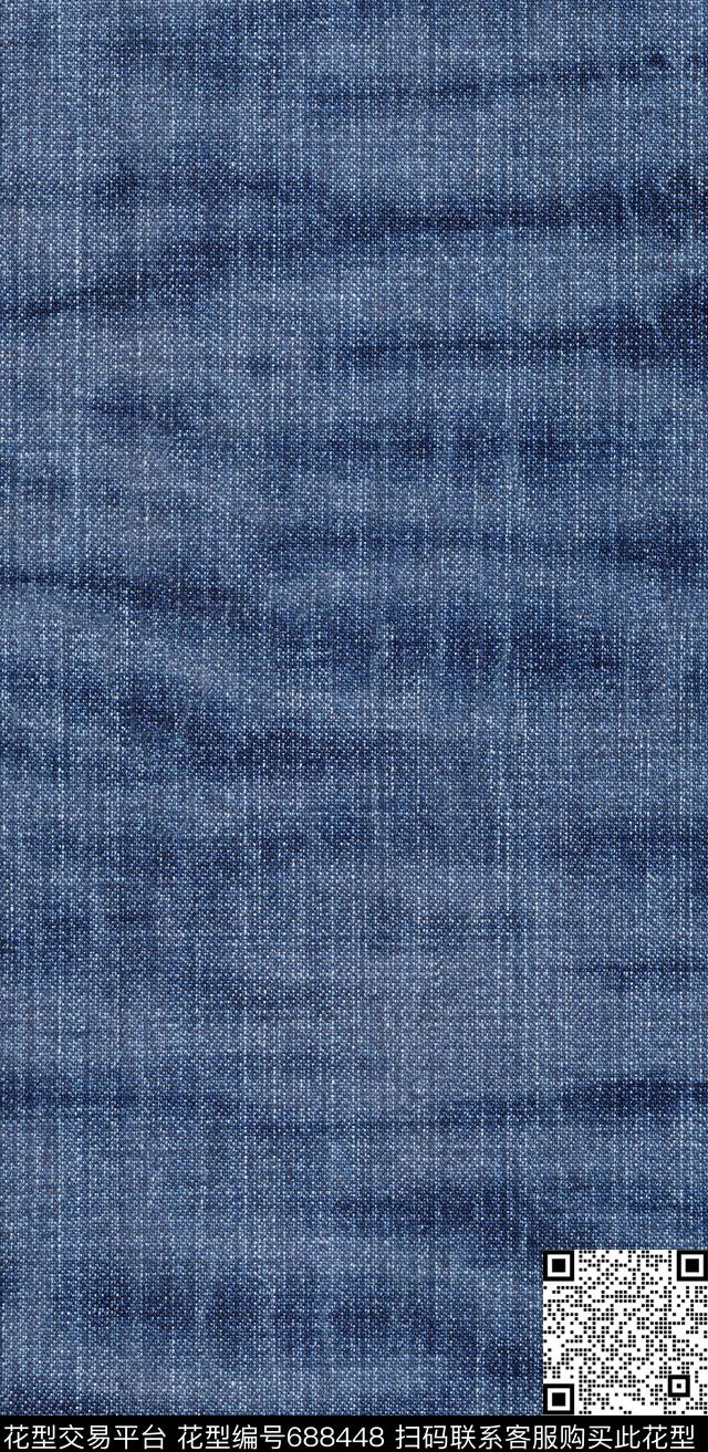 扎染效果做旧水洗牛仔布数码印花华亿平台下载（图片编号: 688448） - 瓦栏（Walan）