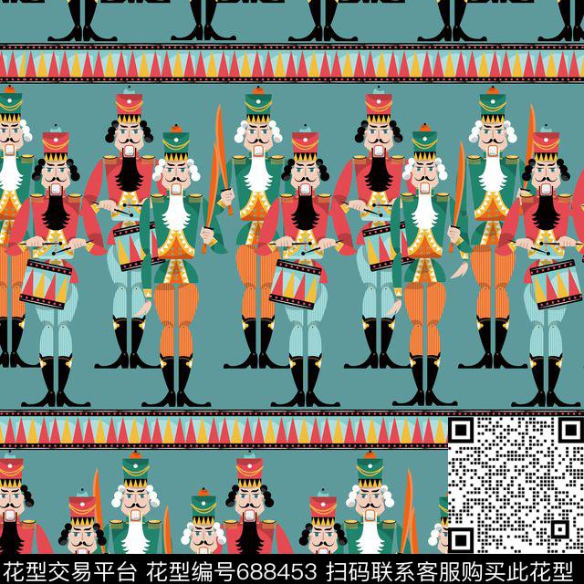 趣味士兵演练传统印花华亿平台下载（图片编号: 688453） - 瓦栏（Walan）