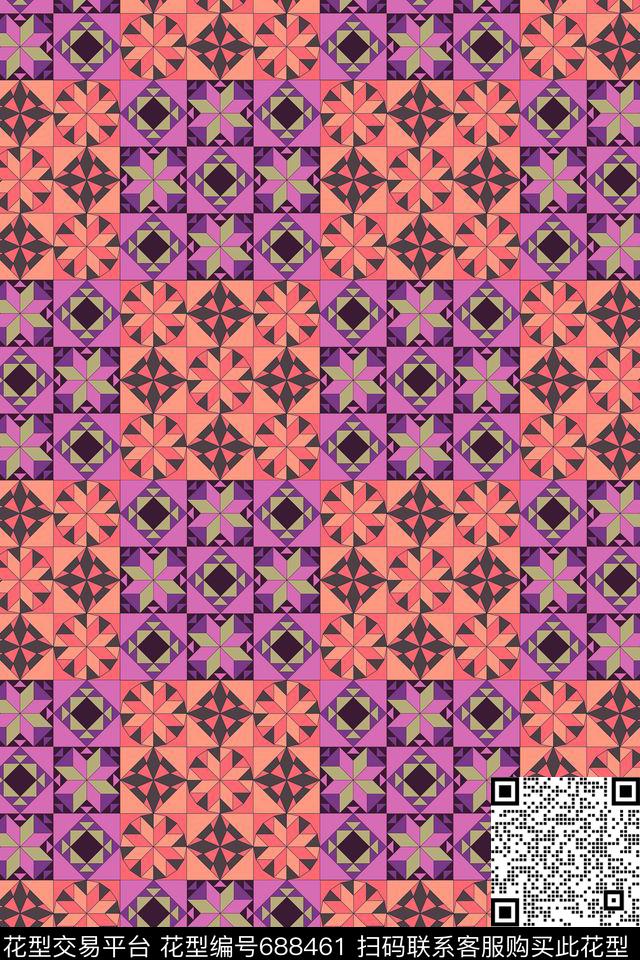 民族风部落男装传统印花华亿平台下载（图片编号: 688461） - 瓦栏（Walan）