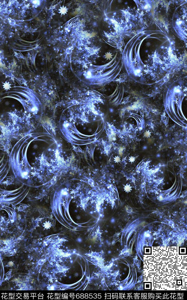 纹理分形肌理数码印花华亿平台下载（图片编号: 688535） - 瓦栏（Walan）