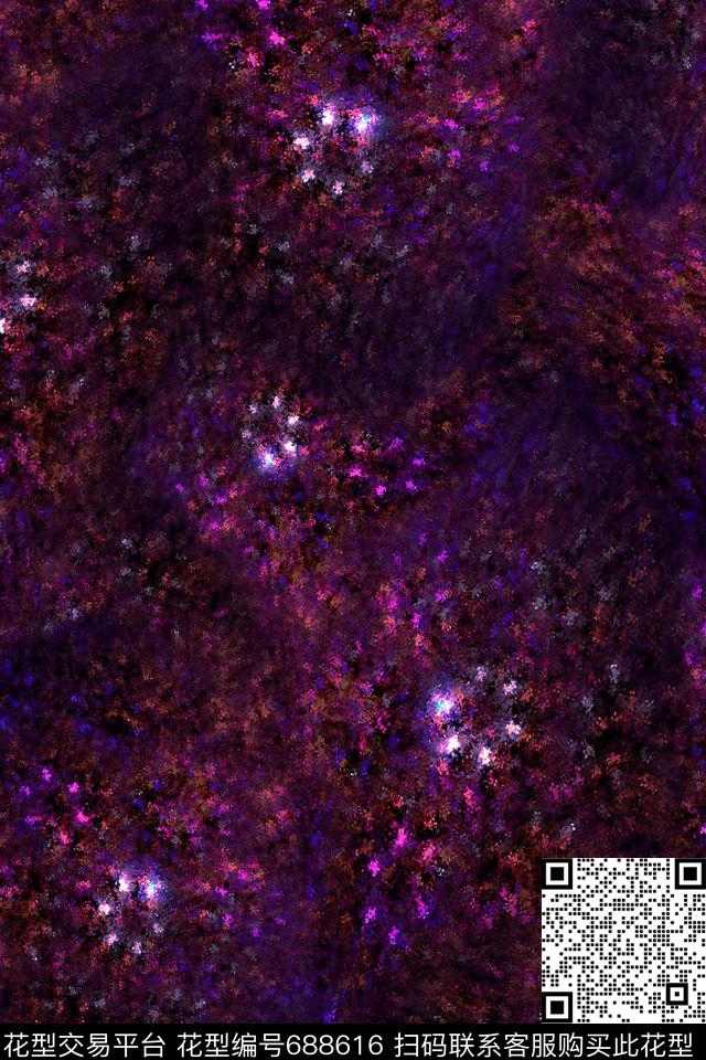 星空肌理女装数码印花华亿平台下载（图片编号: 688616） - 瓦栏（Walan）