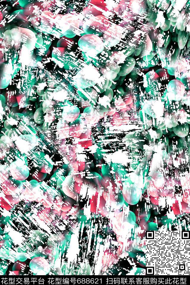 户外男装抽象数码印花华亿平台下载（图片编号: 688621） - 瓦栏（Walan）