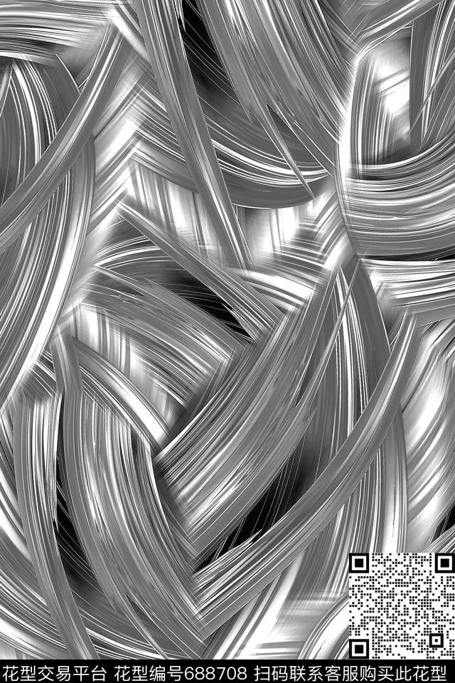 女装肌理抽象数码印花华亿平台下载（图片编号: 688708） - 瓦栏（Walan）