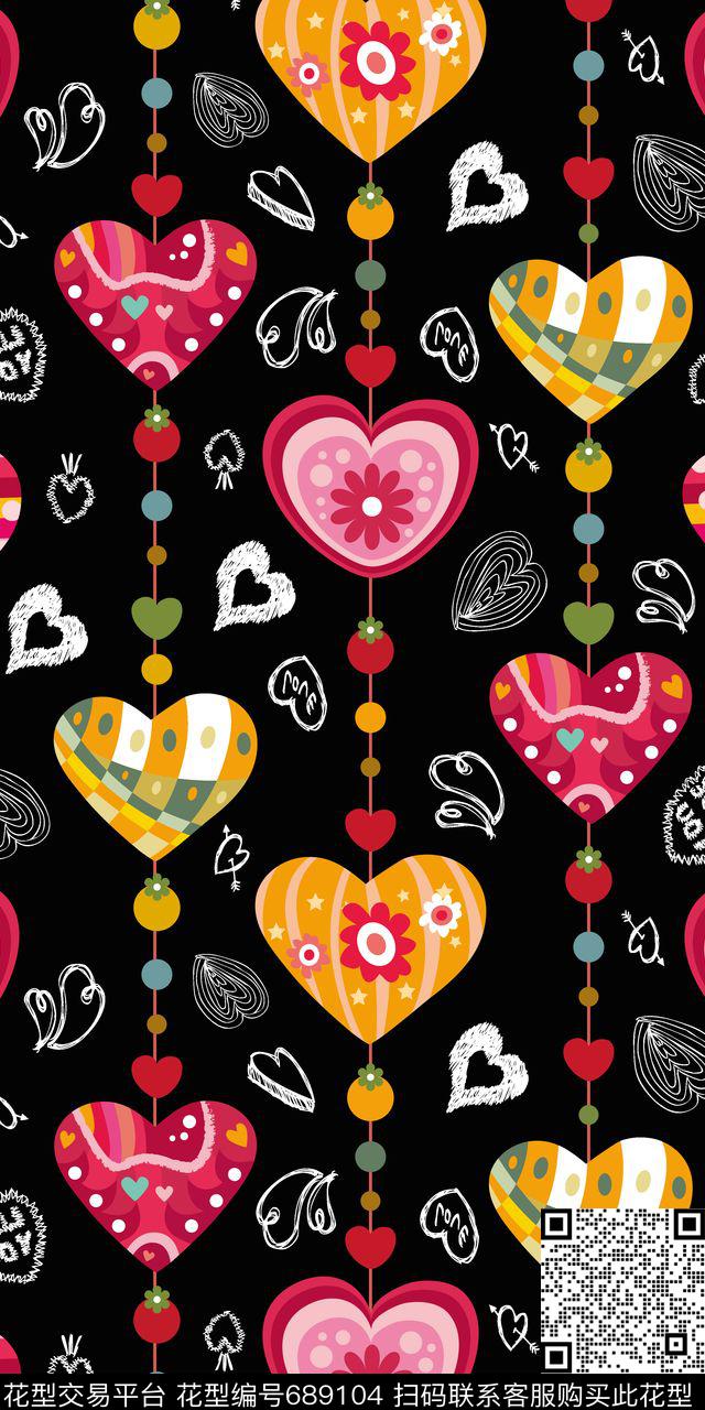 樱桃趣味菱形传统印花华亿平台下载（图片编号: 689104） - 瓦栏（Walan）