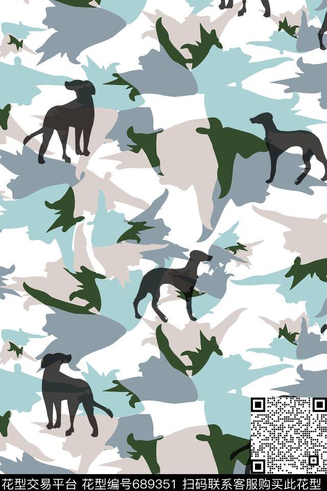 卡通迷彩迷彩动物数码印花华亿平台下载（图片编号: 689351） - 瓦栏（Walan）
