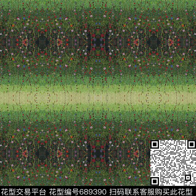 多彩斑斓几何炫彩抽象图案数码印花华亿平台下载（图片编号: 689390） - 瓦栏（Walan）