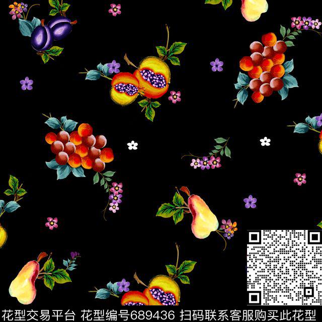 时尚。小清新水果数码印花华亿平台下载（图片编号: 689436） - 瓦栏（Walan）