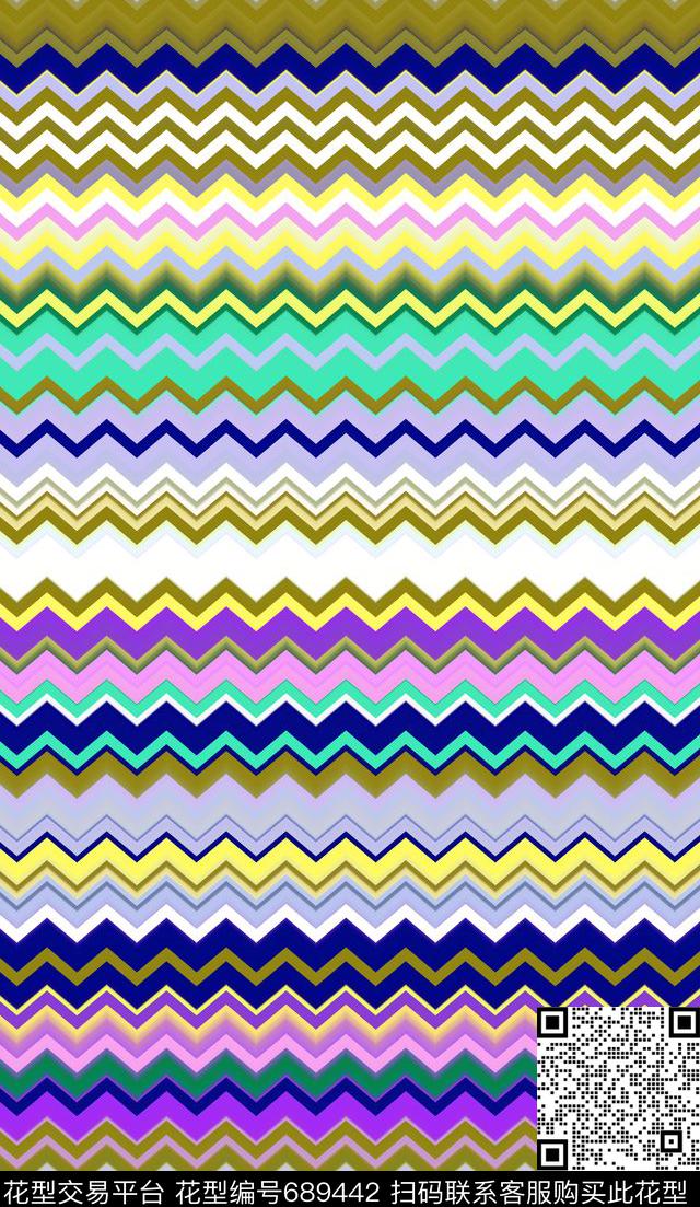 民族风三角形几何数码印花华亿平台下载（图片编号: 689442） - 瓦栏（Walan）