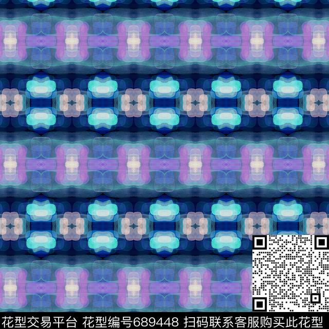 丝巾围巾秀场手绘笔触抽象纹理数码印花华亿平台下载（图片编号: 689448） - 瓦栏（Walan）