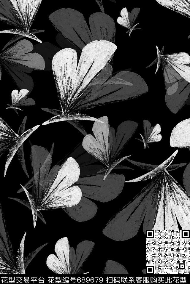 蝴蝶休闲女装数码印花华亿平台下载（图片编号: 689679） - 瓦栏（Walan）