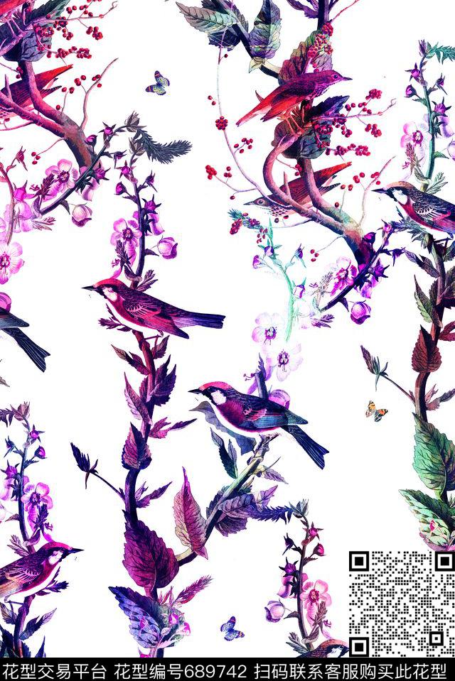 枝叶零点--家纺零点--女装数码印花华亿平台下载（图片编号: 689742） - 瓦栏（Walan）