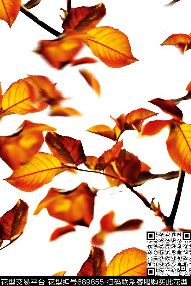 大花牡丹玫瑰数码印花华亿平台下载（图片编号: 689855） - 瓦栏（Walan）