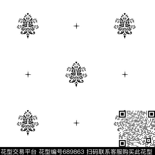 欧式时尚大气传统印花华亿平台下载（图片编号: 689863） - 瓦栏（Walan）