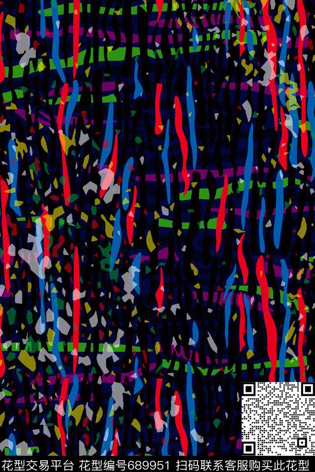 几何竖条细条纹传统印花华亿平台下载（图片编号: 689951） - 瓦栏（Walan）