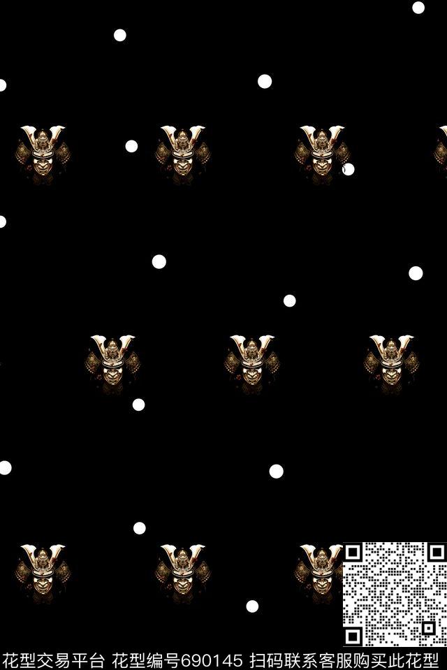 商务休闲男装波点数码印花华亿平台下载（图片编号: 690145） - 瓦栏（Walan）