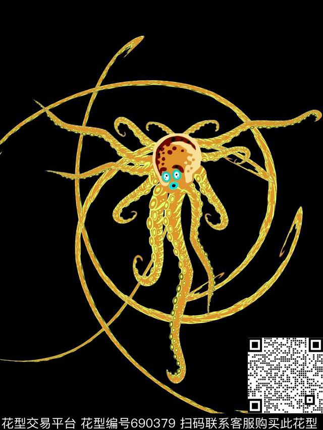 男装T桖胸花数码印花华亿平台下载（图片编号: 690379） - 瓦栏（Walan）