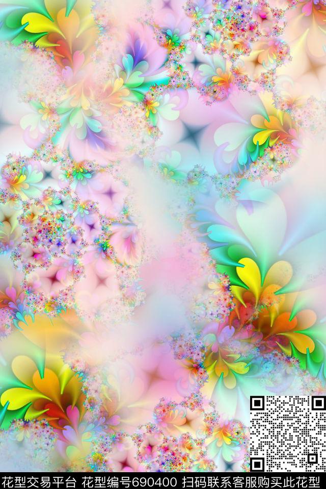 中国风抽象画数码印花华亿平台下载（图片编号: 690400） - 瓦栏（Walan）