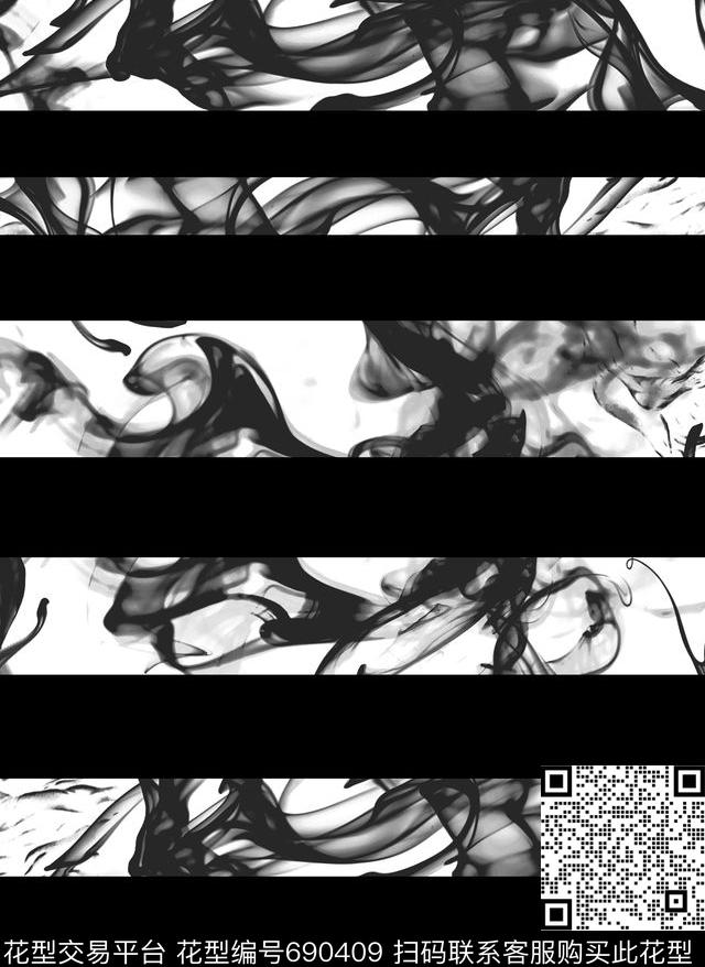 Fei-男装横条条纹数码印花华亿平台下载（图片编号: 690409） - 瓦栏（Walan）