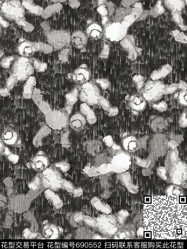 黑白熊数码印花华亿平台下载（图片编号: 690552） - 瓦栏（Walan）