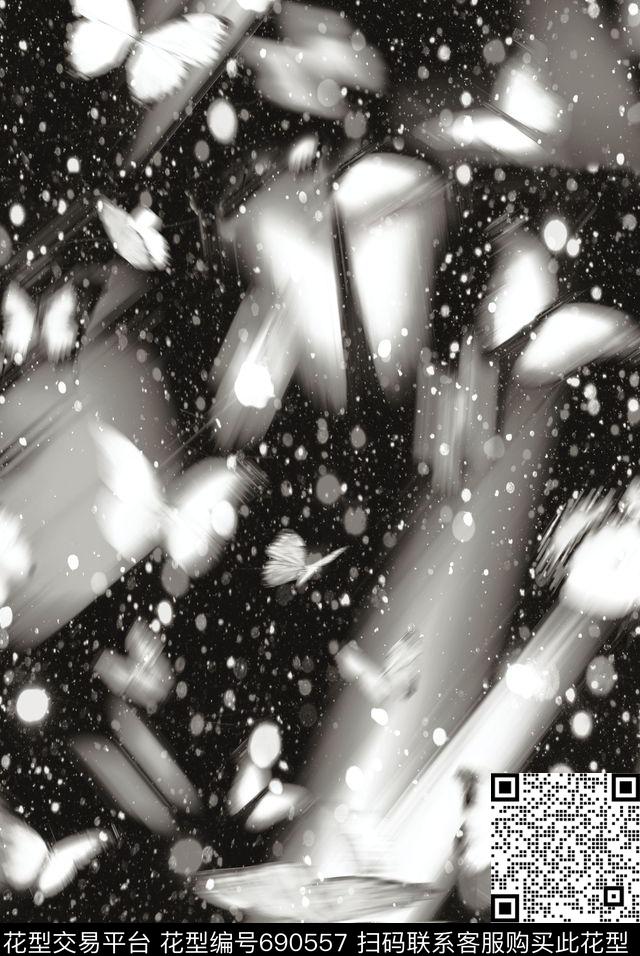 抽象太空数码印花华亿平台下载（图片编号: 690557） - 瓦栏（Walan）