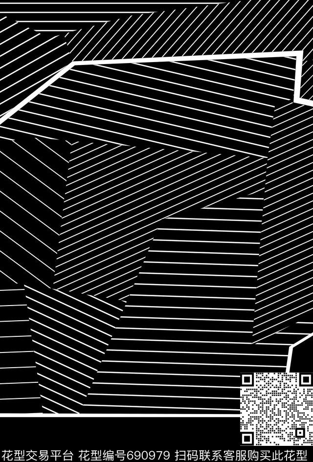 CK风格线条时尚潮牌男装适用于卫衣t恤夹克传统印花华亿平台下载（图片编号: 690979） - 瓦栏（Walan）