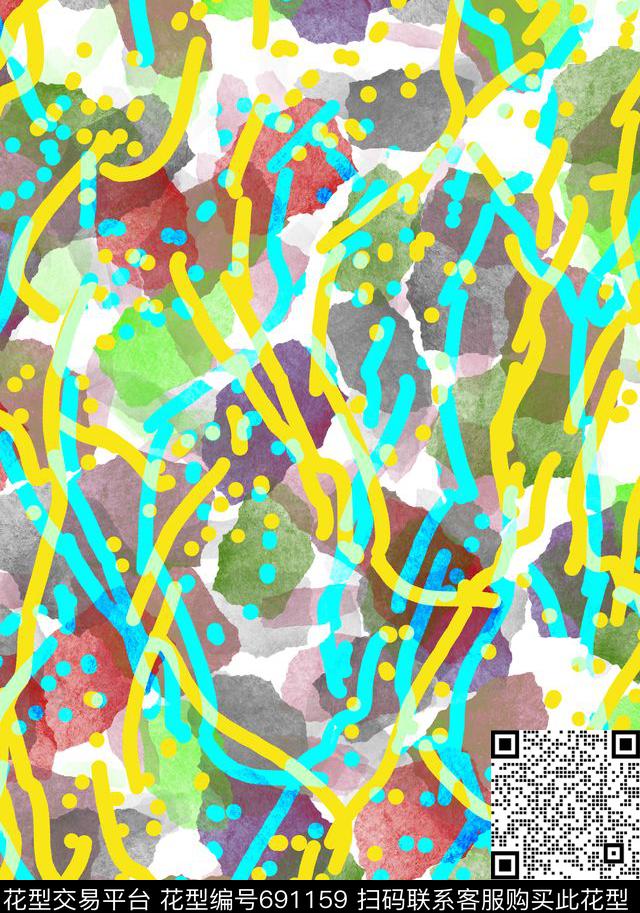 迷彩服写意迷彩传统印花华亿平台下载（图片编号: 691159） - 瓦栏（Walan）