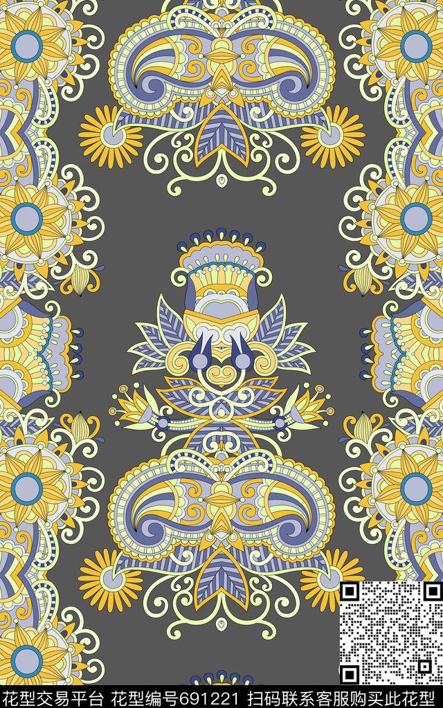 佩斯利民族风瑜伽裤传统印花华亿平台下载（图片编号: 691221） - 瓦栏（Walan）