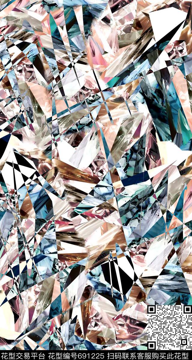 炫彩岩石纹理数码印花华亿平台下载（图片编号: 691225） - 瓦栏（Walan）