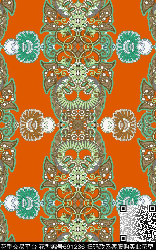 佩斯利民族风女装传统印花华亿平台下载（图片编号: 691236） - 瓦栏（Walan）