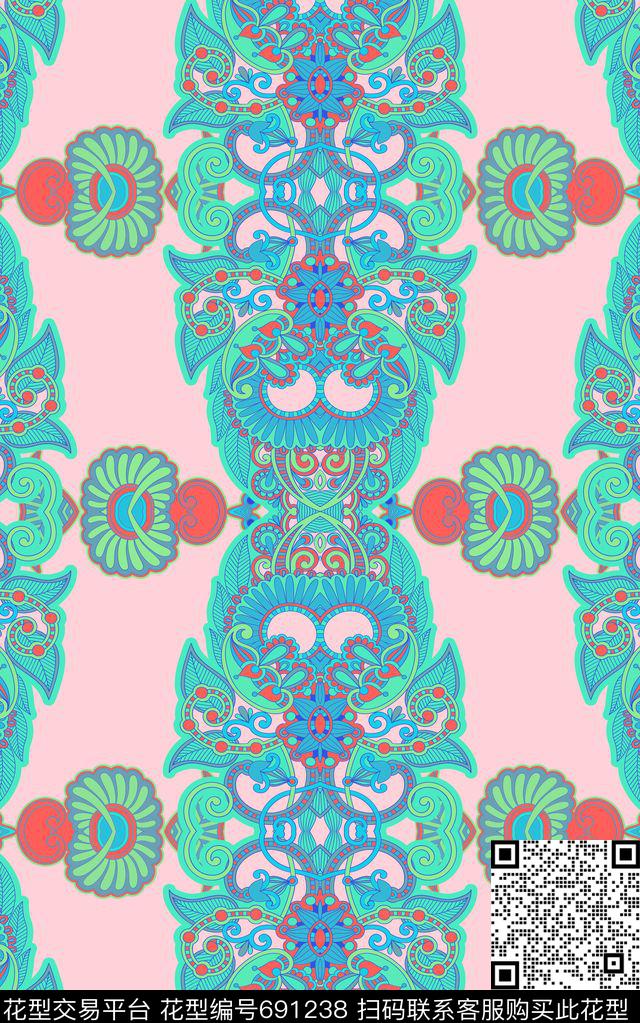 佩斯利民族风女装传统印花华亿平台下载（图片编号: 691238） - 瓦栏（Walan）