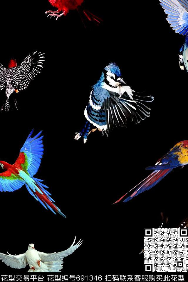 鹦鹉巴西亚马逊热带雨林、世界杯数码印花华亿平台下载（图片编号: 691346） - 瓦栏（Walan）