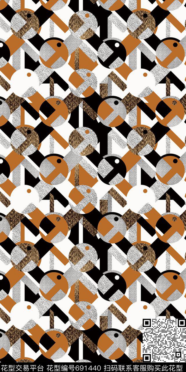 时尚豹纹牡丹数码印花华亿平台下载（图片编号: 691440） - 瓦栏（Walan）