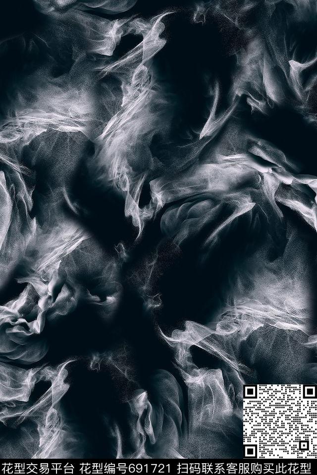 烟雾女装男装数码印花华亿平台下载（图片编号: 691721） - 瓦栏（Walan）