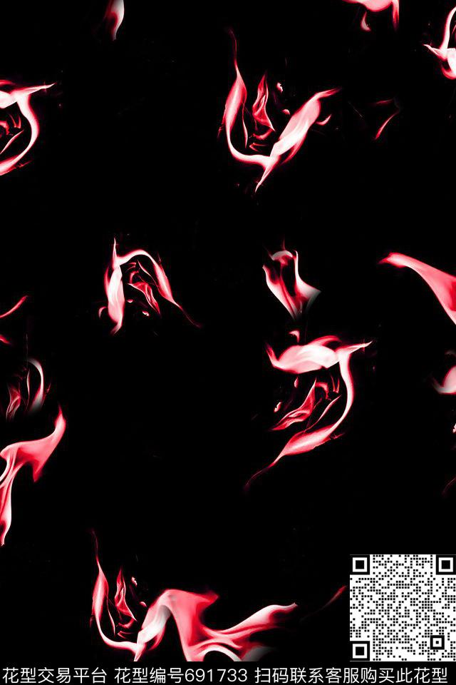 烟雾女装男装数码印花华亿平台下载（图片编号: 691733） - 瓦栏（Walan）