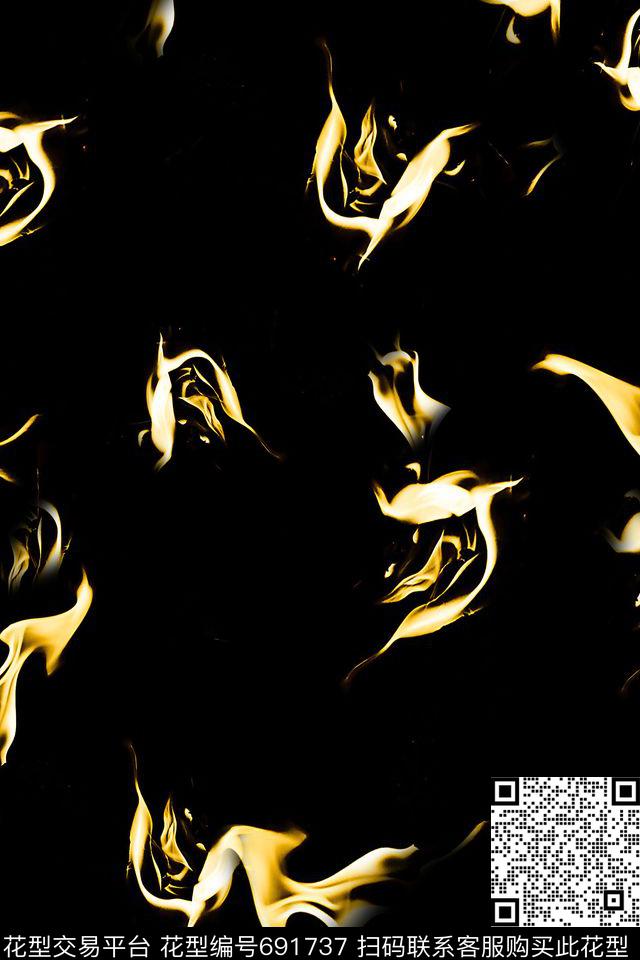 烟雾女装男装数码印花华亿平台下载（图片编号: 691737） - 瓦栏（Walan）