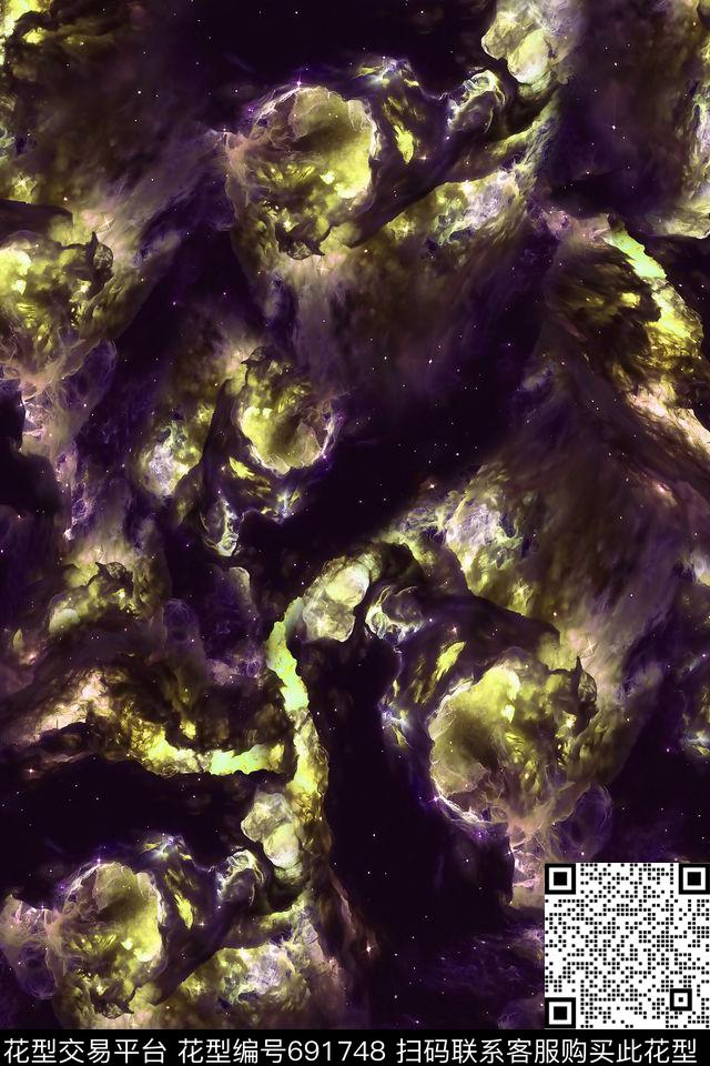 星空火焰女装数码印花华亿平台下载（图片编号: 691748） - 瓦栏（Walan）