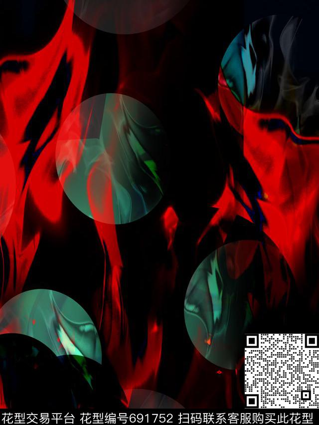 几何、抽象、休闲数码印花华亿平台下载（图片编号: 691752） - 瓦栏（Walan）