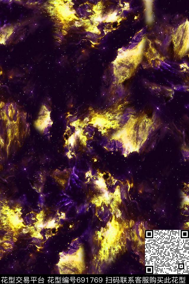 星空火焰男装数码印花华亿平台下载（图片编号: 691769） - 瓦栏（Walan）