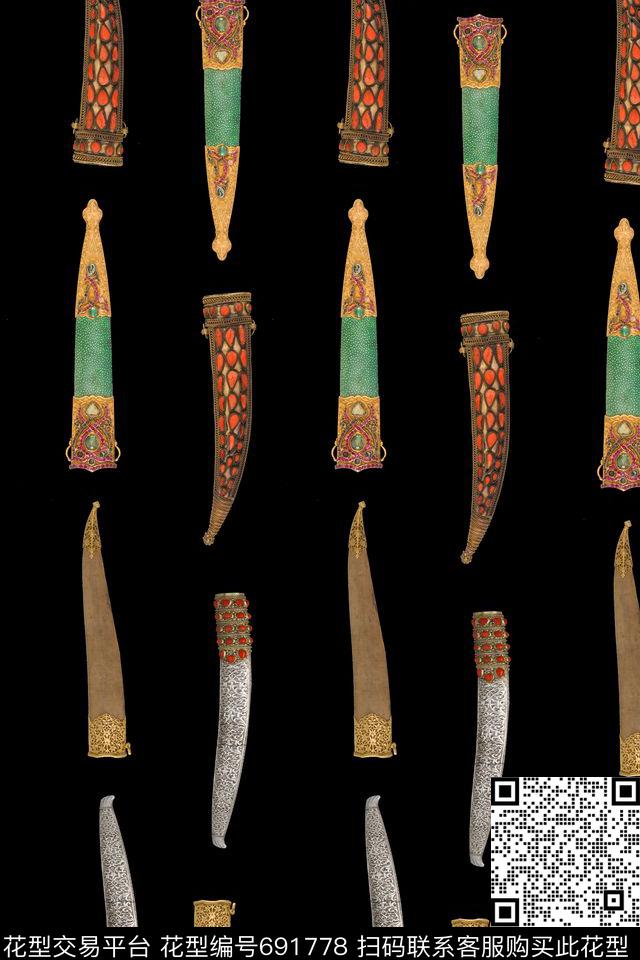 剑鞘时尚男装数码印花华亿平台下载（图片编号: 691778） - 瓦栏（Walan）